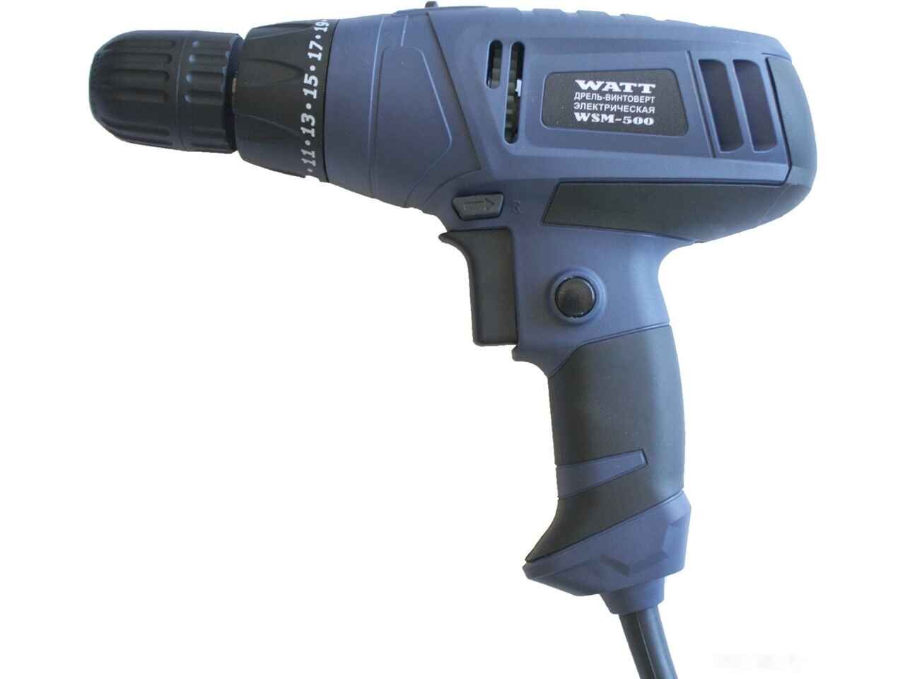 Дрель-шуруповерт Watt WSM-500 250001000 Дрель-шуруповерт Watt WSM-500 250001000